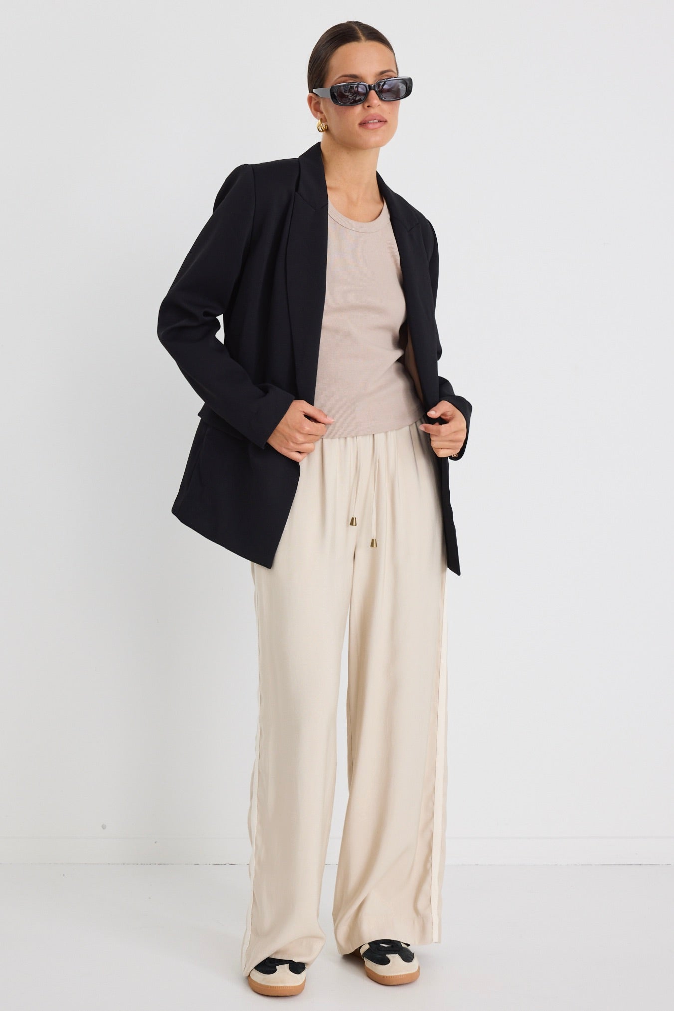 Cooper Black Double Breasted Classic Blazer