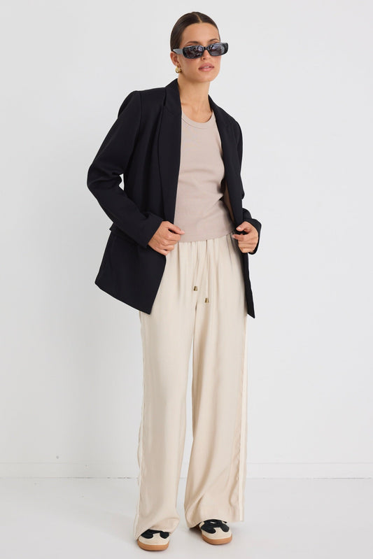 Cooper Black Double Breasted Classic Blazer