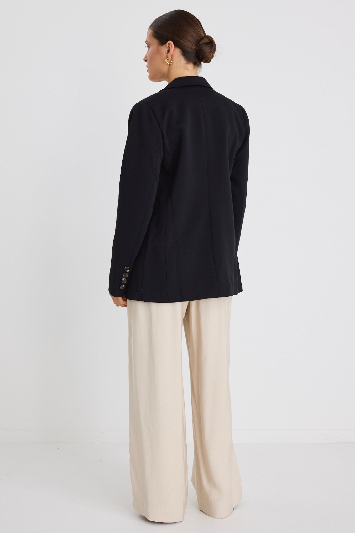 Cooper Black Double Breasted Classic Blazer