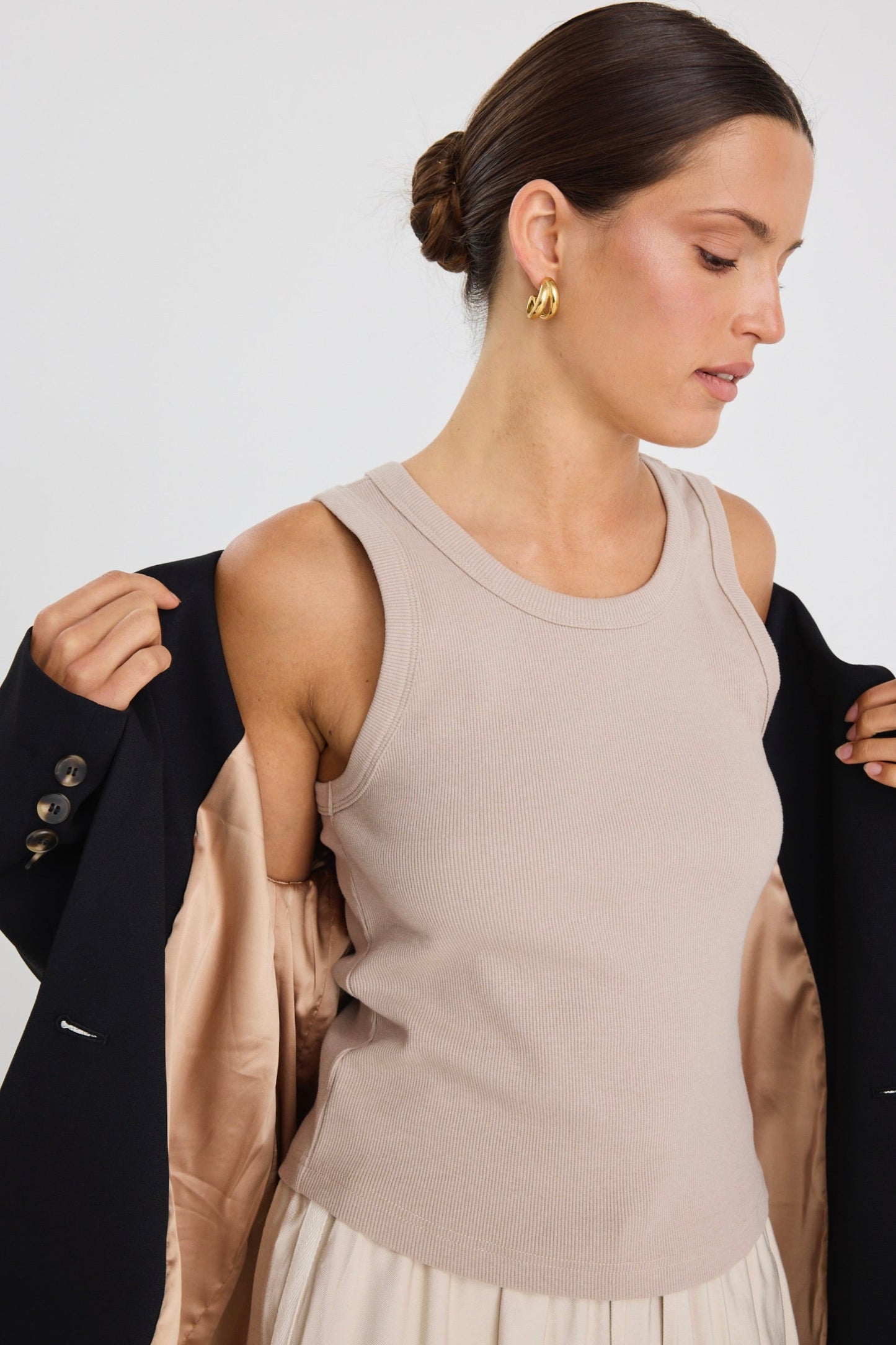 Cooper Black Double Breasted Classic Blazer